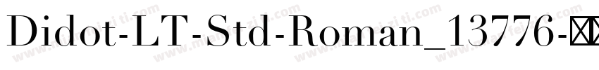 Didot-LT-Std-Roman_13776字体转换