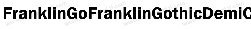 FranklinGoFranklinGothicDemiCondBo字体转换