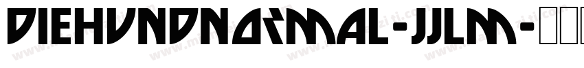 DieHundNormal-JJLm字体转换