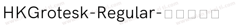 HKGrotesk-Regular字体转换