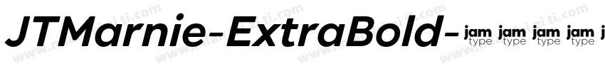 JTMarnie-ExtraBold字体转换