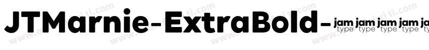 JTMarnie-ExtraBold字体转换