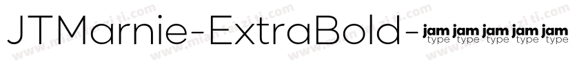 JTMarnie-ExtraBold字体转换
