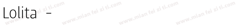 Lolita字体字体转换