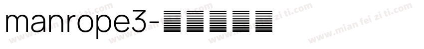 manrope3字体转换