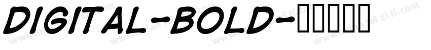 Digital-Bold字体转换
