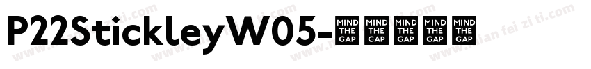 P22StickleyW05字体转换