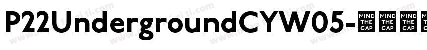 P22UndergroundCYW05字体转换