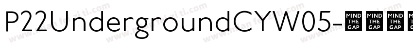 P22UndergroundCYW05字体转换