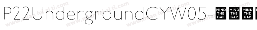 P22UndergroundCYW05字体转换