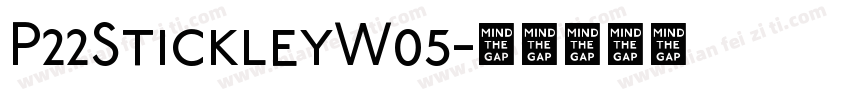 P22StickleyW05字体转换