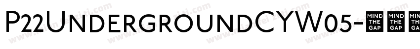 P22UndergroundCYW05字体转换
