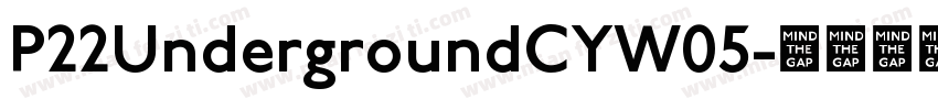 P22UndergroundCYW05字体转换