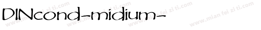 DINcond-midium字体转换