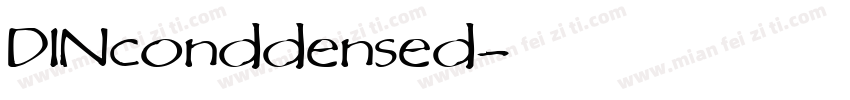 DINconddensed字体转换