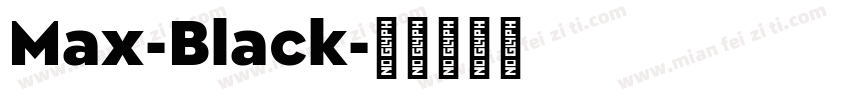 Max-Black字体转换