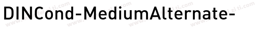 DINCond-MediumAlternate字体转换
