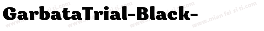 GarbataTrial-Black字体转换