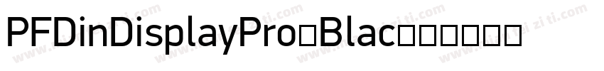 PFDinDisplayPro-Blac字体转换