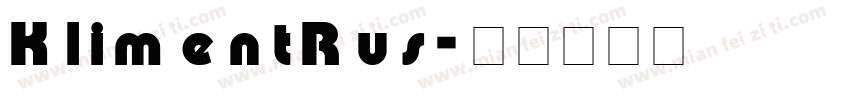 KlimentRus字体转换