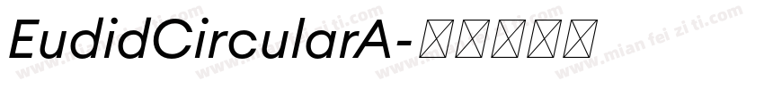 EudidCircularA字体转换