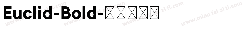 Euclid-Bold字体转换