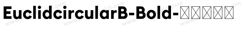 EuclidcircularB-Bold字体转换