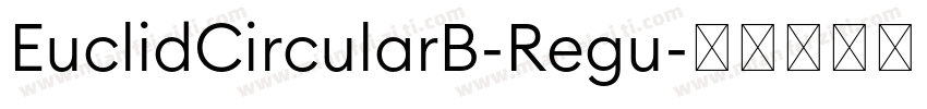 EuclidCircularB-Regu字体转换