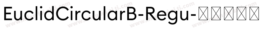 EuclidCircularB-Regu字体转换