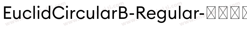 EuclidCircularB-Regular字体转换