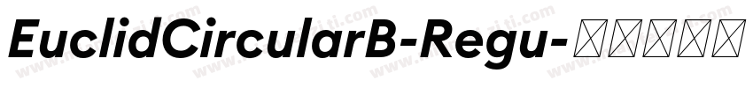 EuclidCircularB-Regu字体转换
