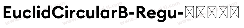 EuclidCircularB-Regu字体转换