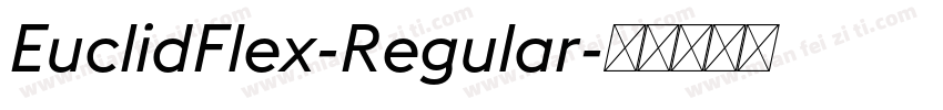 EuclidFlex-Regular字体转换