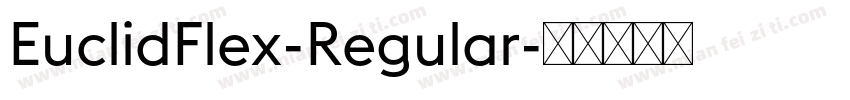 EuclidFlex-Regular字体转换