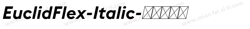 EuclidFlex-Italic字体转换