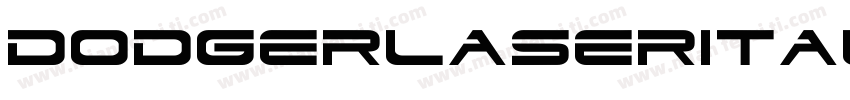 DodgerLaserItalic-3pA3字体转换