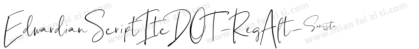 EdwardianScriptItcDOT-RegAlt字体转换