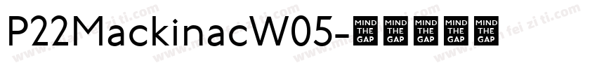P22MackinacW05字体转换