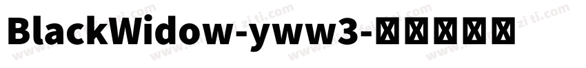 BlackWidow-yww3字体转换