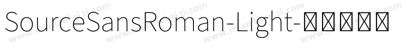 SourceSansRoman-Light字体转换