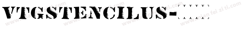 VtgStencilUS字体转换