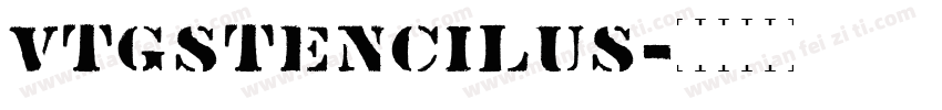 VtgStencilUS字体转换