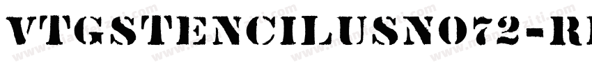 VtgStencilUSNo72-Reg字体转换