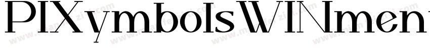 PIXymbolsWINmenuW01-Menu字体转换