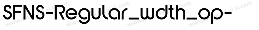 SFNS-Regular_wdth_op字体转换