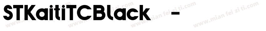 STKaitiTCBlack下载字体转换