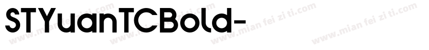 STYuanTCBold字体转换