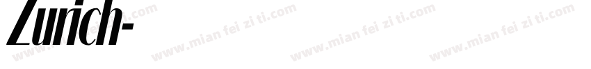 Zurich字体转换