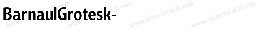 BarnaulGrotesk字体转换