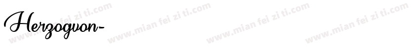 Herzogvon字体转换